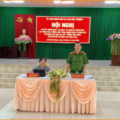 Công an xã Lịch Hội Thượng tham mưu sơ kết Chiến dịch “60 ngày ra quân đi từng ngõ, gõ từng nhà”