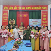 Công an phường Ninh Kiều chào mừng Ngày Phụ nữ Việt Nam 20/10