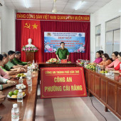 Công an phường Cái Răng tổ chức họp mặt kỷ niệm Ngày Phụ nữ Việt Nam 20/10