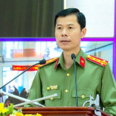 Đại tá Nguyễn Thanh Bình, Phó Giám đốc Công an thành phố Cần Thơ phát biểu chỉ đạo tại Hội nghị “Mùa hè số cùng VneID”.