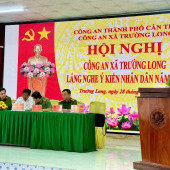 Công an xã Trường Long tổ chức Hội nghị “Công an xã lắng nghe ý kiến Nhân dân” năm 2026