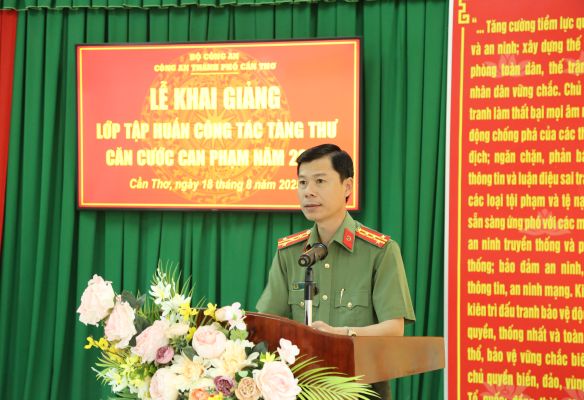 Khai giảng lớp tập huấn công tác tàng thư căn cước can phạm năm 2025