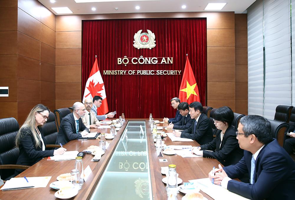 Tăng cường quan hệ hợp tác giữa Bộ Công an Việt Nam và các cơ quan thực thi pháp luật Canada