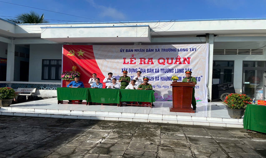 Xã Trường Long Tây ra quân xây dựng xã không ma túy năm 2025