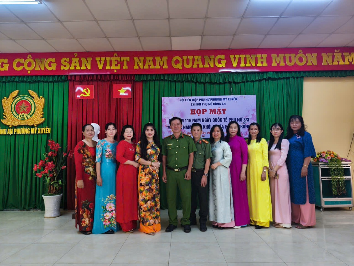 Sôi nổi các hoạt động chào mừng Ngày Quốc tế Phụ nữ 8/3 của Công an phường Mỹ Xuyên
