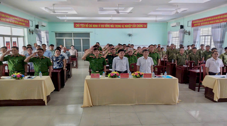 Công an xã Thới An Hội tổ chức hội nghị sơ kết công tác công an  Quý I và tổng kết cao điểm tấn công trấn áp tội phạm năm 2026