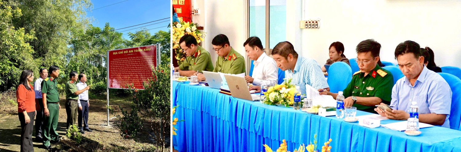 Thành viên Đoàn nghiên cứu hồ sơ và khảo sát thực tế.