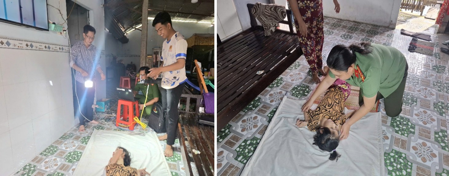 Công an xã Long Phú chuẩn bị các điều kiện để tiến hành cấp Căn cước.