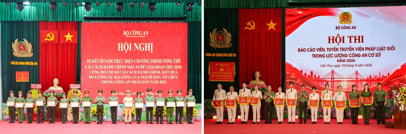 Tham mưu Lãnh đạo Công an thành phố phối hợp tổ chức các sự kiện cấp Bộ lĩnh vực pháp chế (Ảnh: Trang TTĐT Công an TP)