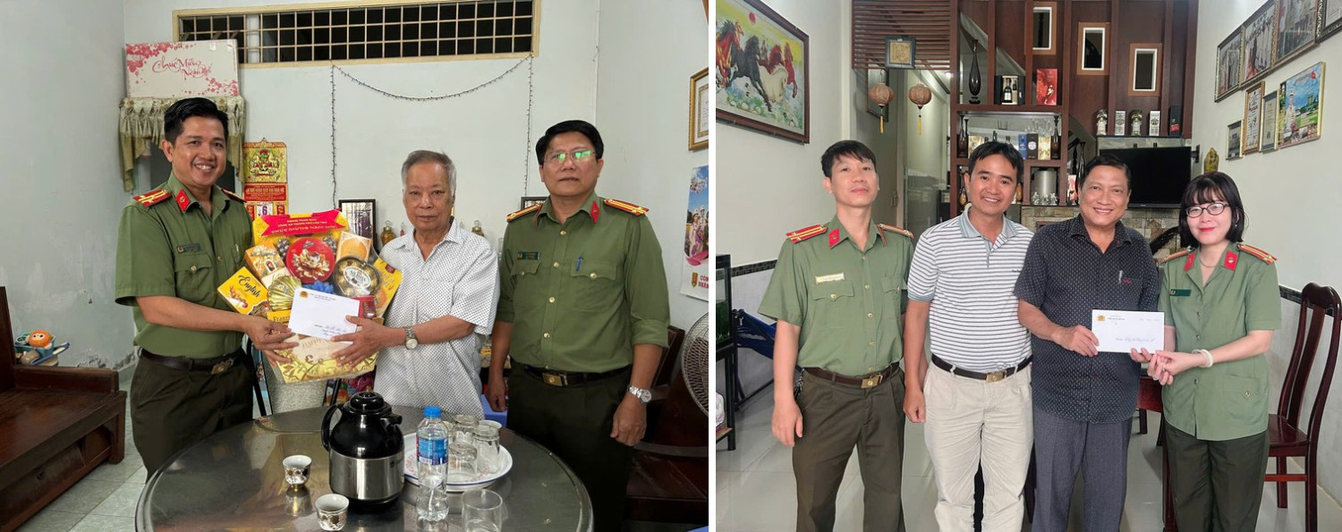 Một số hình ảnh hoạt động tri ân của Lãnh đạo Phòng Tham mưu đối với các thế hệ lãnh đạo, cán bộ làm công tác pháp chế