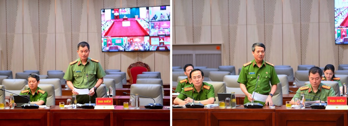 Lãnh đạo các đơn vị phát biểu tại Hội nghị.
