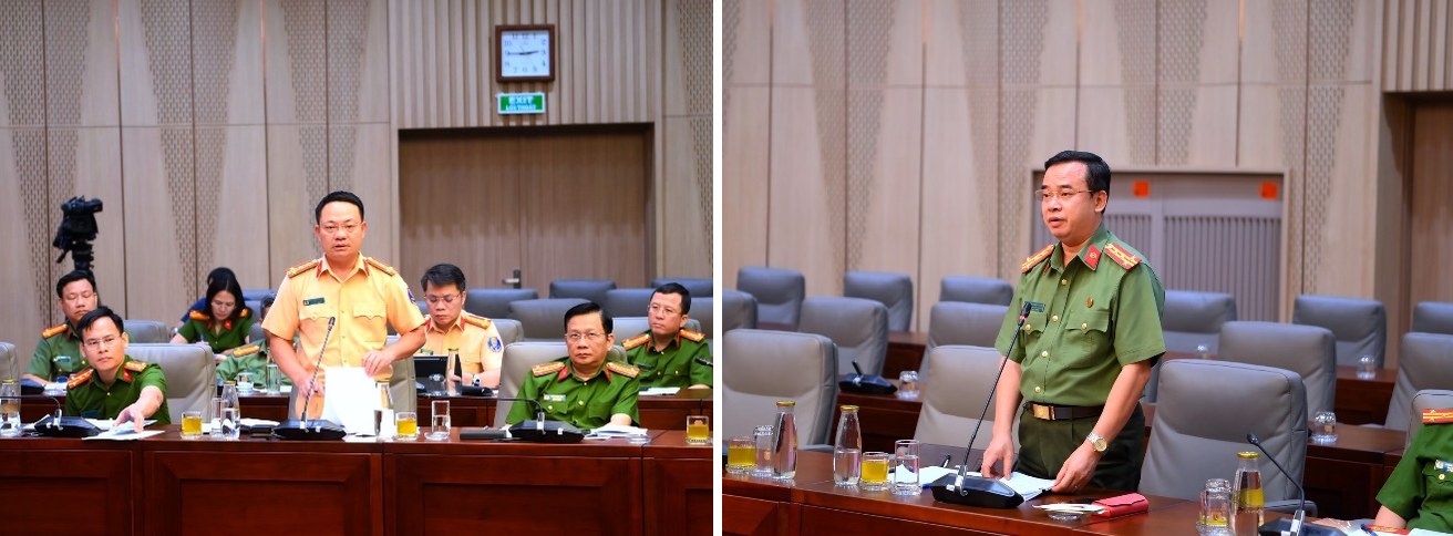 Lãnh đạo các đơn vị phát biểu tại Hội nghị.