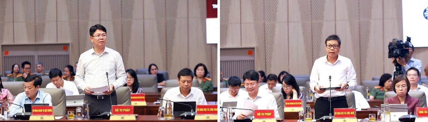 Các đại biểu tham luận tại Hội nghị.