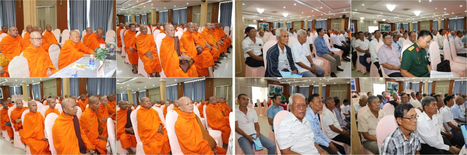 Các Hòa thượng, Thượng tọa, Đại đức và thành viên Ban Quản trị các chùa tham dự hội nghị