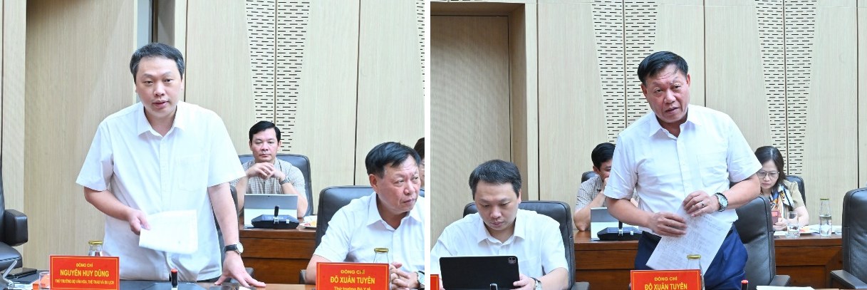 Các đại biểu tham luận tại Hội nghị tại các điểm cầu.