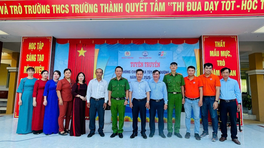 Công an xã Trường Thành đẩy mạnh tuyên truyền phòng, chống ma túy, hướng đến mục tiêu xây dựng địa bàn xã không ma túy