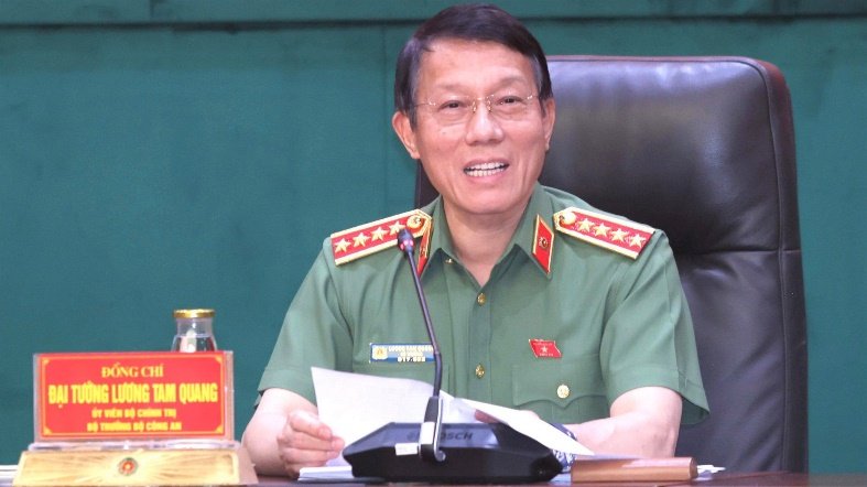 Bộ trưởng Lương Tam Quang chủ trì buổi làm việc.