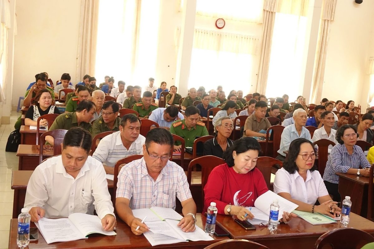 Quang cảnh buổi tập huấn công tác tái hòa nhập cộng đồng