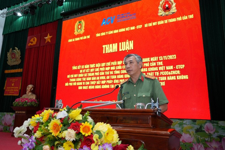 Đại tá Huỳnh Hoài Hận, Phó Giám đốc Công an thành phố gợi ý tham luận